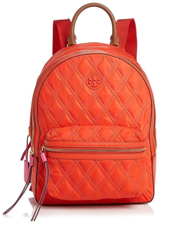 Perry Mixed-Stitch Nylon Backpack
