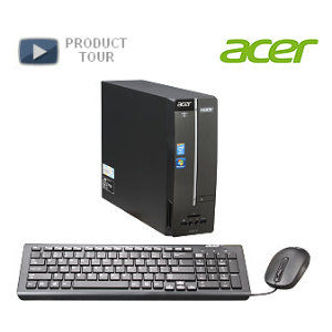 Acer AXC-605-UR2C Desktop PC, Intel Core i7 4790 (3.6GHz) 4GB DDR3 1TB