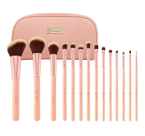 14 pc Makeup Brush Set with Cosmetic Case | BH Cosmetics