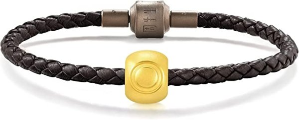 999 24K Gold 'Alphabets' 999 Gold Mini Charm Letters and Symbol Mini Charm Bracelet for Women