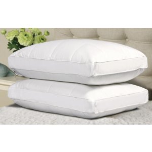 2-Pack of Quilted Feather Down Pillows