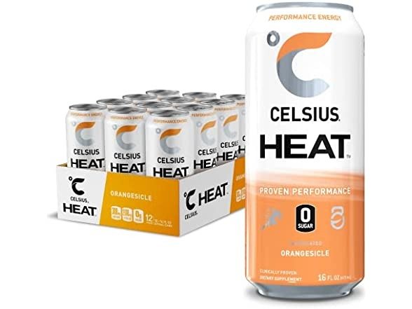 CELSIUS HEAT 能量饮料 橘子口味12oz 12罐
