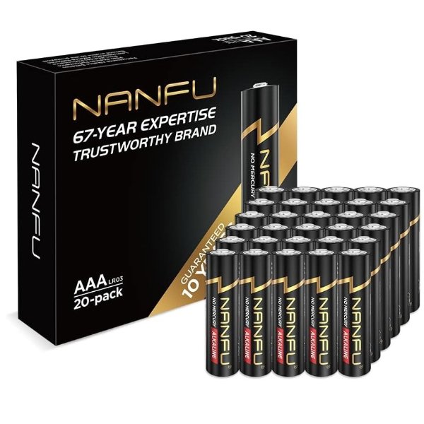 NANFU 碱性电池 AAA 20颗