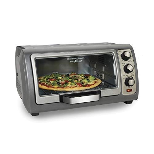 Countertop Toaster Oven, Easy Reach With Roll-Top Door, 6-Slice, Convection (31123D), Silver