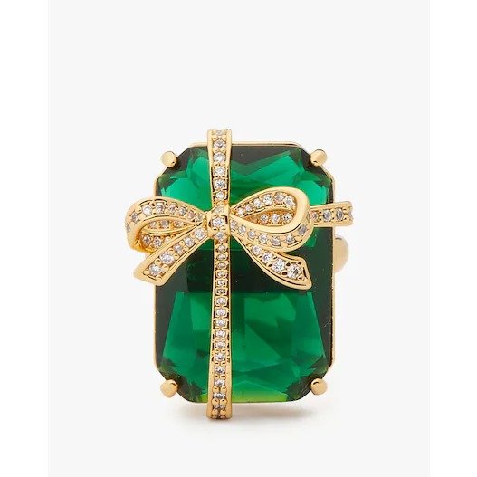 Pave Emerald Present Cocktail Ring