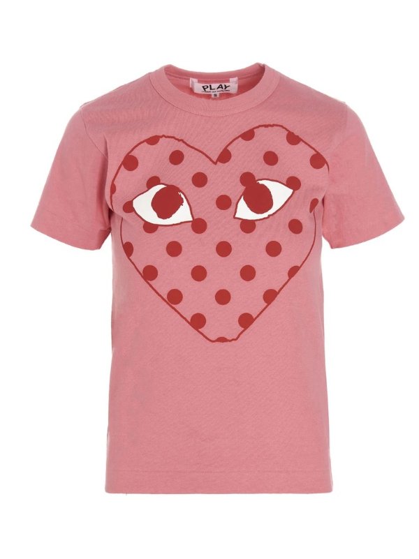 Outline Polka-Dot Heart T-Shirt