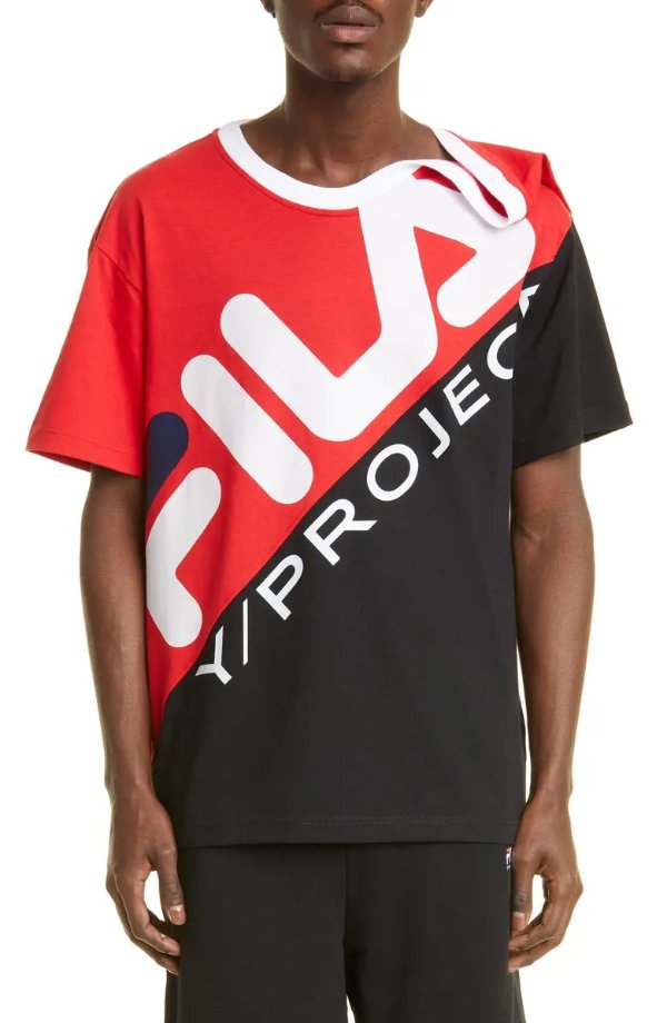 x FILA Logo T恤