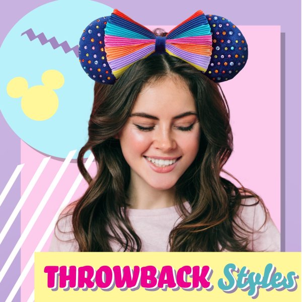 Minnie Mouse Striped Ear Headband | shopDisney
