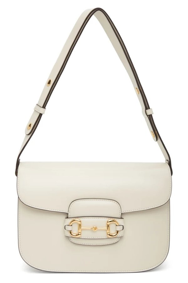 White 'Gucci 1955' Horsebit Bag