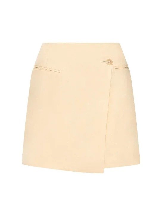 Natalia linen mini skirt