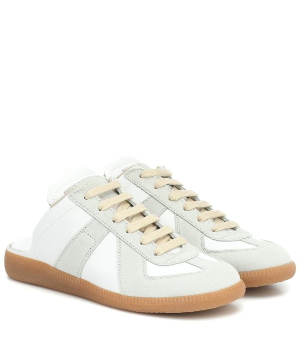 Replica leather sneakers