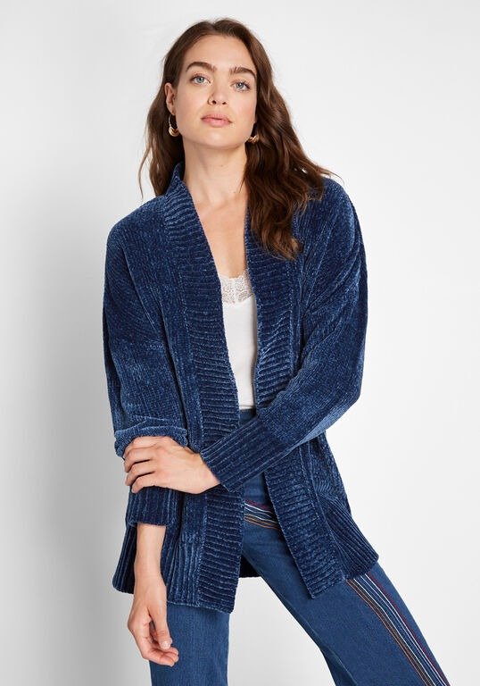 All About Hue Chenille Cardigan