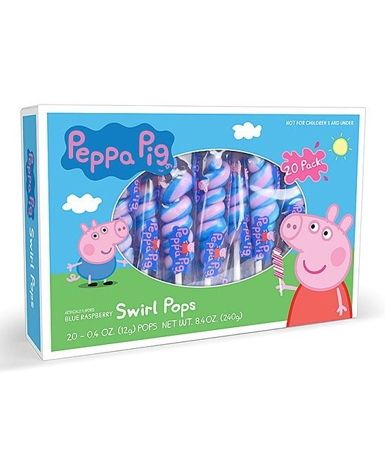 Peppa Pig Swirl Lollipop - 1 Box of 20