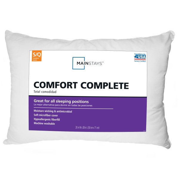 Comfort Complete Bed Pillow, Standard/Queen