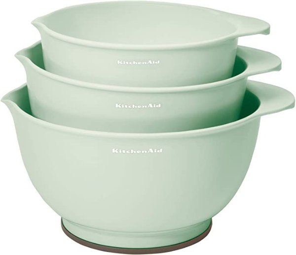 Classic Mixing Bowls, Set of 3, Pistachio