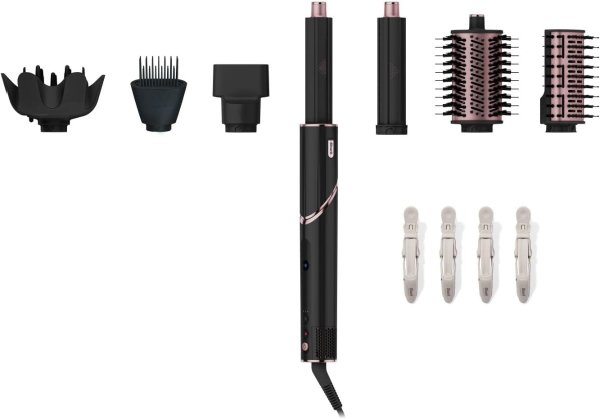 HD440BK FlexStyle Air Drying & Styling System with Wide Tooth Comb and Non-Slip Clips