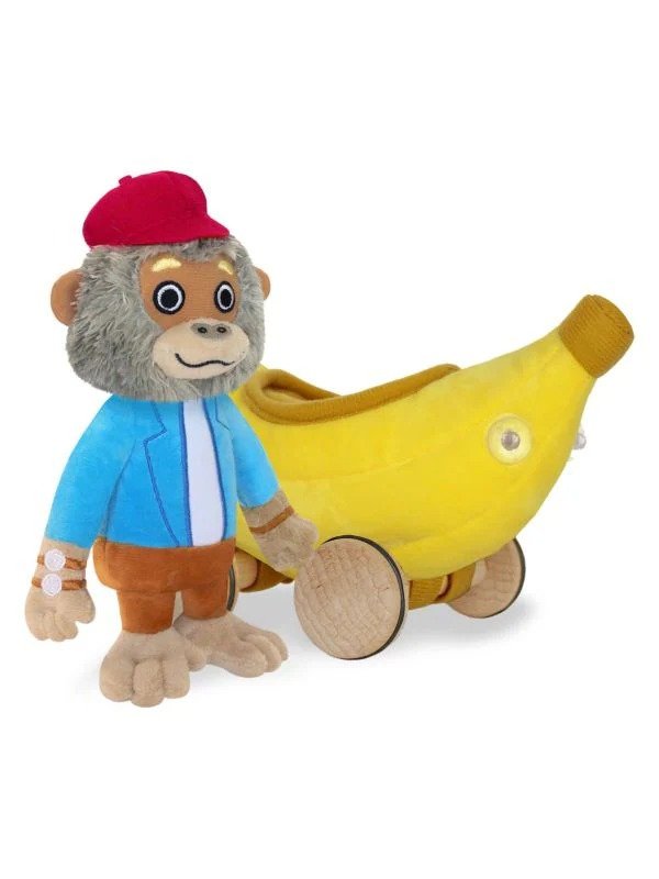 Little Kid's & Kid's Bananas Gorilla Soft Toy & Car Set