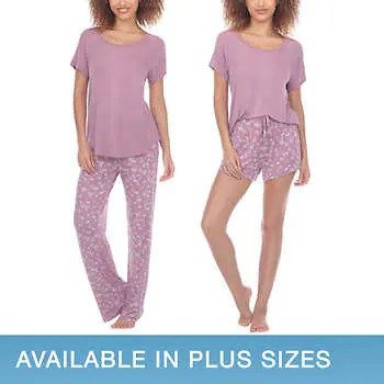 Ladies 3-piece Pajama Set