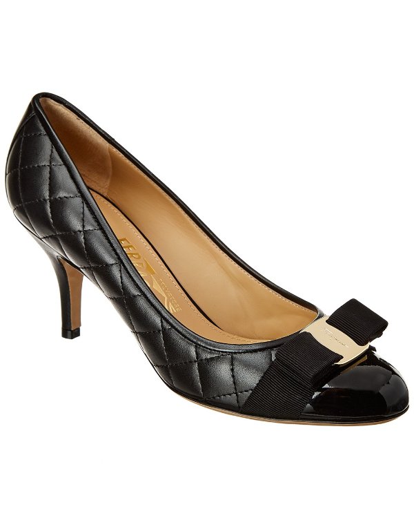 Carla Quilted Leather Pump