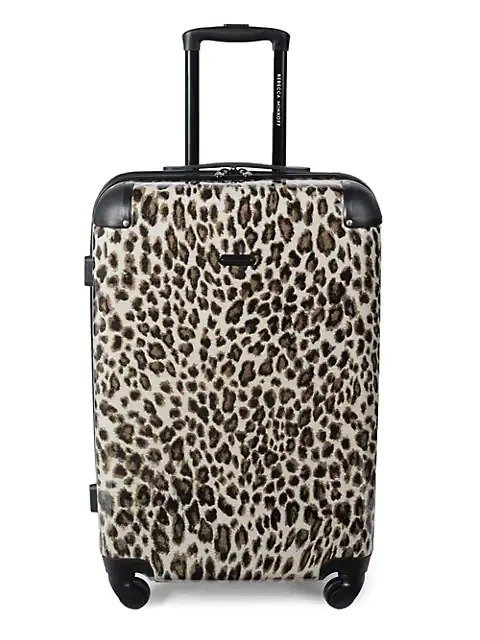 Katie 24-Inch Leopard-Print Suitcase