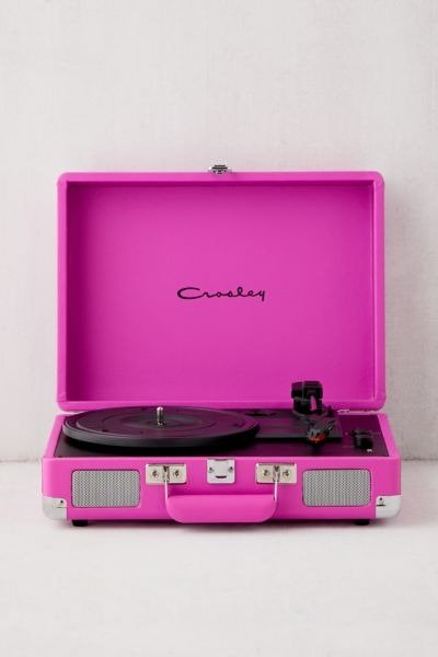 Crosley 粉色唱片机