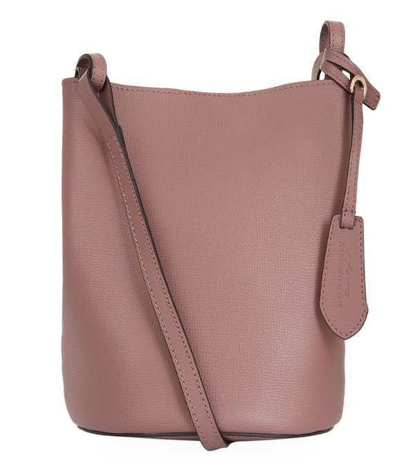 Burberry Small Lorne Leather Bucket Bag