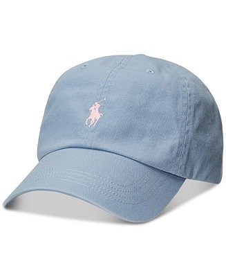 Men's Cotton Embroidered Pony Chino Ball Cap