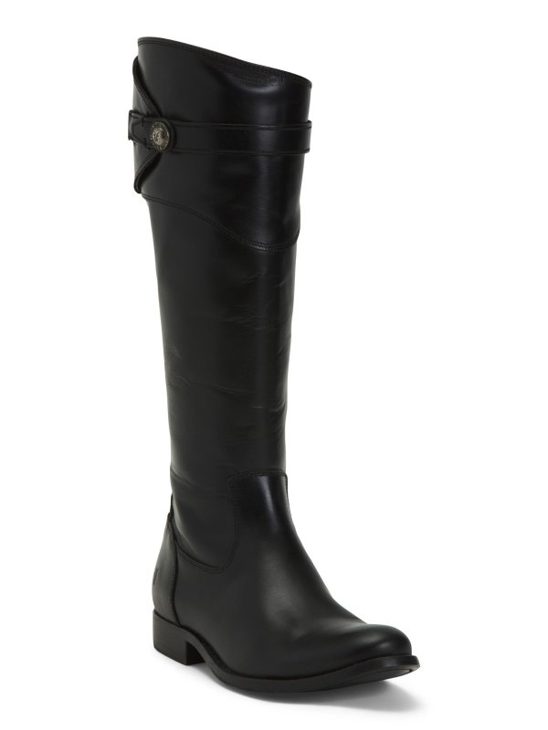 Leather High Shaft Boots