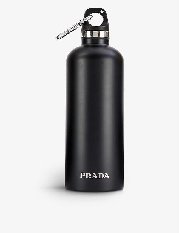 Logo-print steel water bottle 500ml
