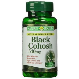 Nature&#39;s Bounty Natural Whole Herb Black Cohosh 540mg, 100 Capsules