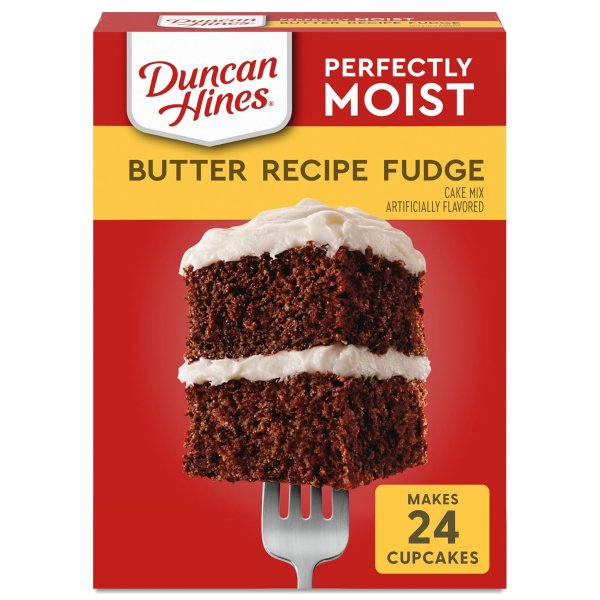 Duncan Hines Perfectly Moist Butter Recipe Fudge Cake Mix, 15.25 OZ