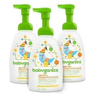 Babyganics Foaming Fun Shampoo and Body Wash, Orange Blossom, 16oz (Pack of 3)