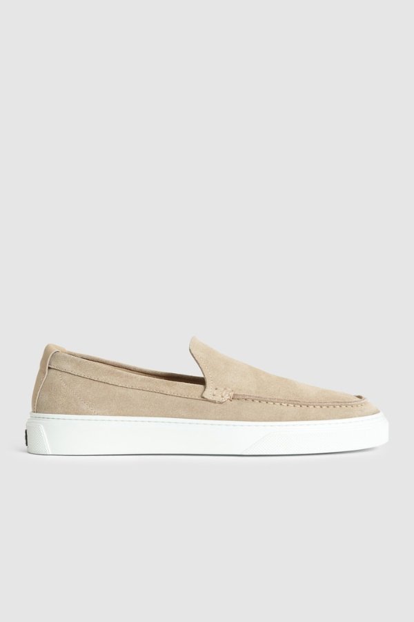 Spring Slip-On in Raw Suede Sand