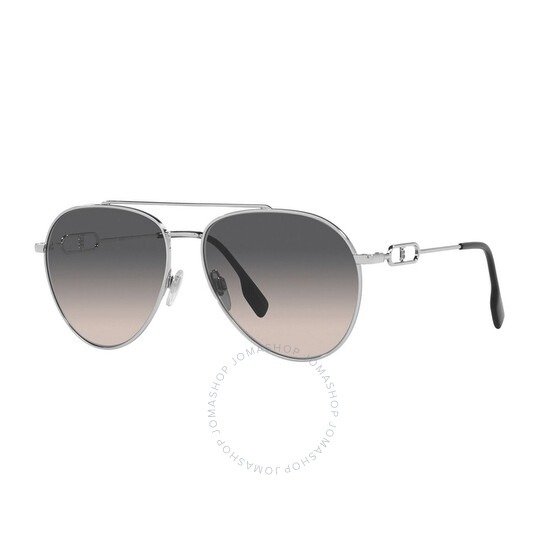 Carmen Light Brown Gradient Gray Aviator Ladies Sunglasses BE3128 1005G9 58