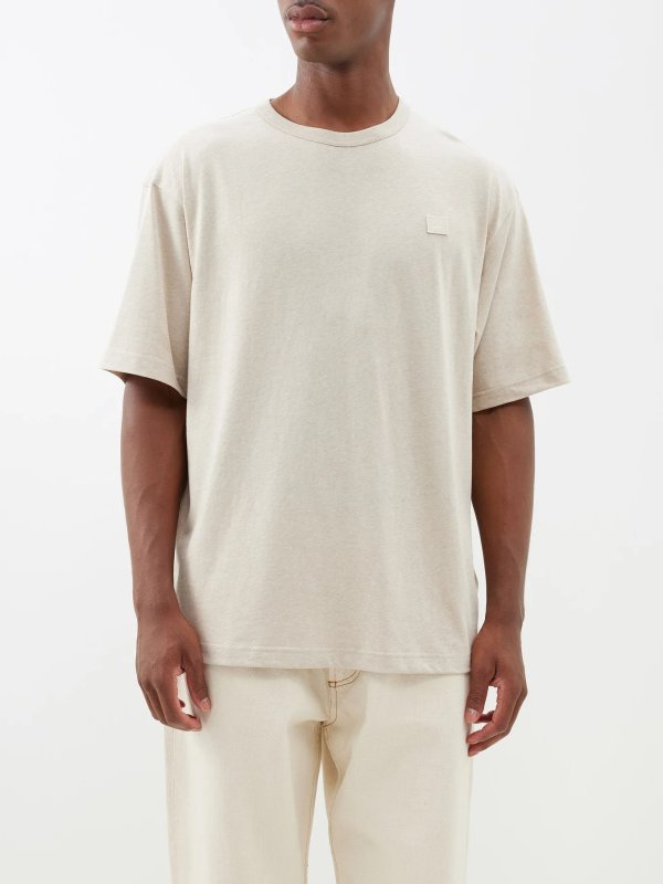 Exford face-patch cotton-jersey T-shirt
