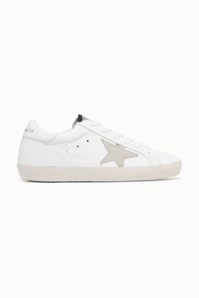Superstar leather and suede sneakers