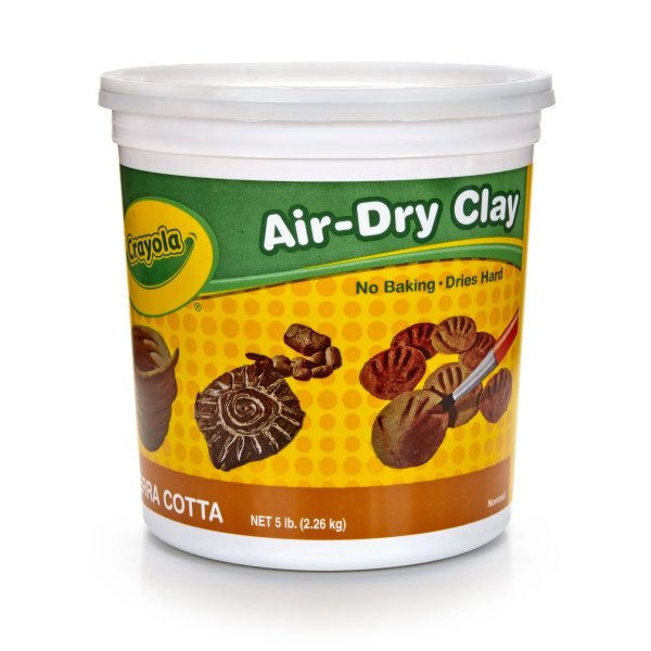 Air-Dry Clay, 5 Lb Tub, Terra Cotta