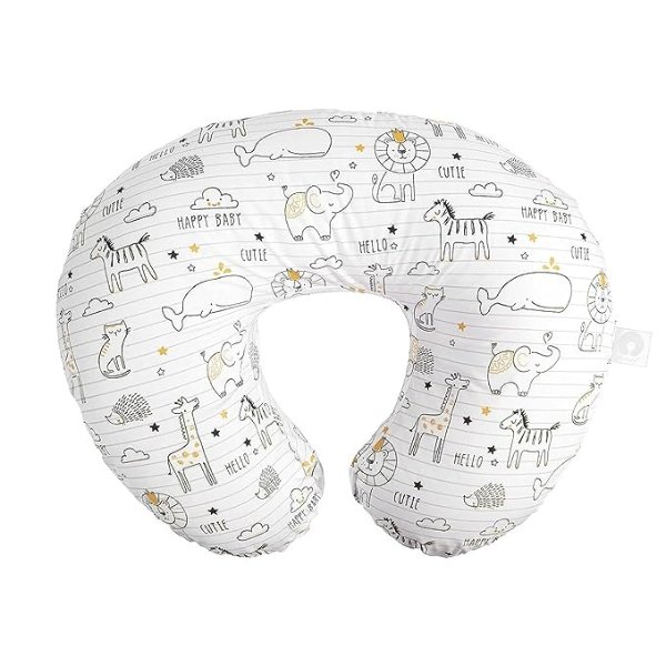 Original Nursing Pillow and Positioner, Notebook Black and Gold, Cotton Blend Fabric with allover fashion
