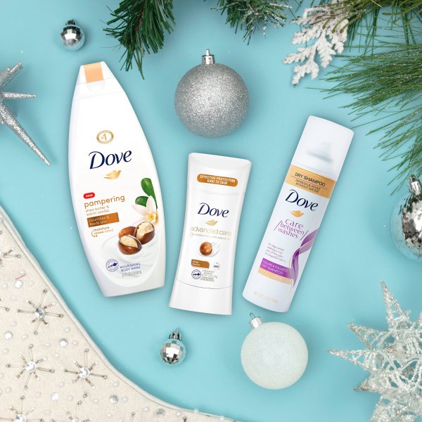 Results for "dove gift sets"Renewing Ritual Holiday Gift Set (Shea Butter Body Wash, Shea Butter Deo, Volume Dry Shampoo, Pouf) 4 Ct