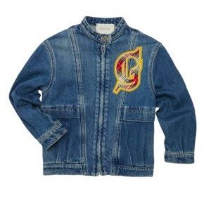 Gucci - Little Girl's & Girl's Zip-Up Cotton Denim Jacket