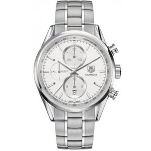 Tag Heuer Carrera Automatic Silver Dial Steel Mens Watch CAR2111.BA0724 