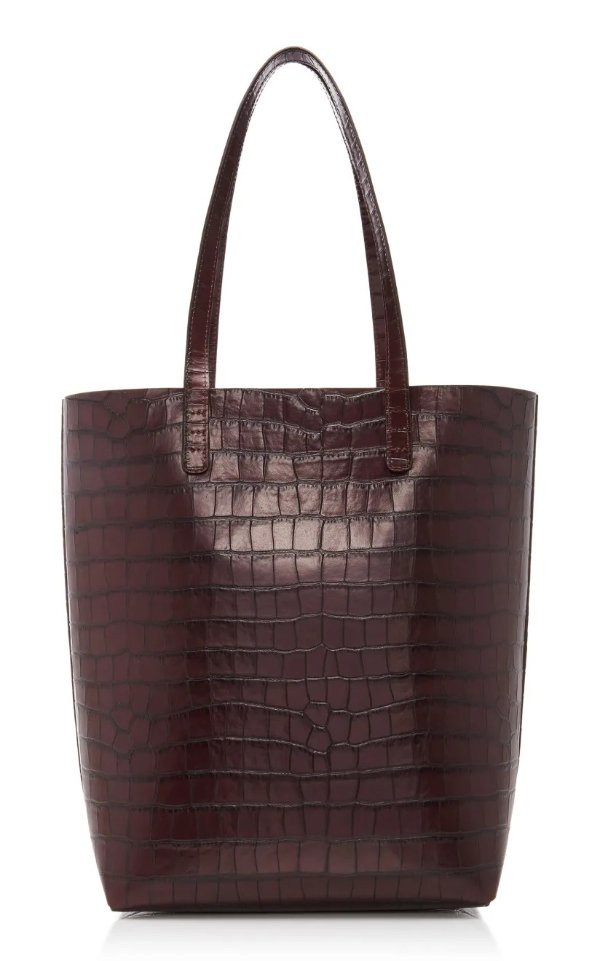 Everyday Croc-Embossed Leather Tote Bag