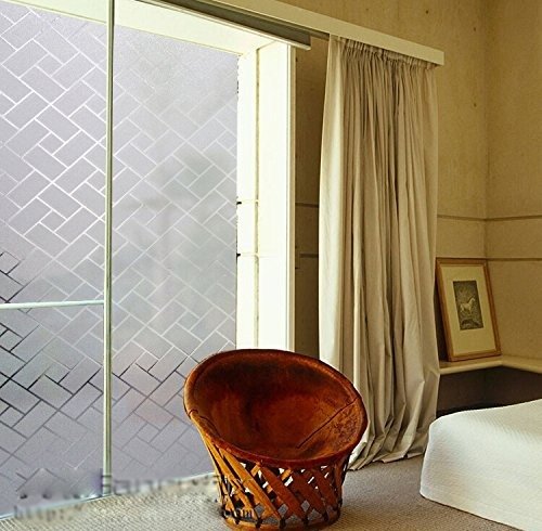 Window Film Non-Adhesive Stained Glass Window Film 