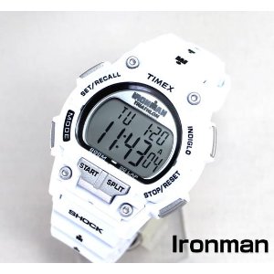 Timex Men's T5K429 "Ironman" Watch with White Resin Band