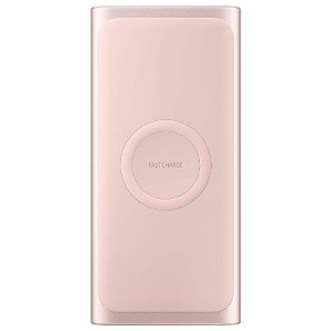 Samsung 2合1 10000 mAh 无线充电充电宝 粉色