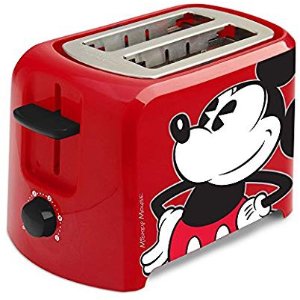 Disney DCM-21 Mickey Mouse 2 Slice Toaster, Red/Black @ Amazon
