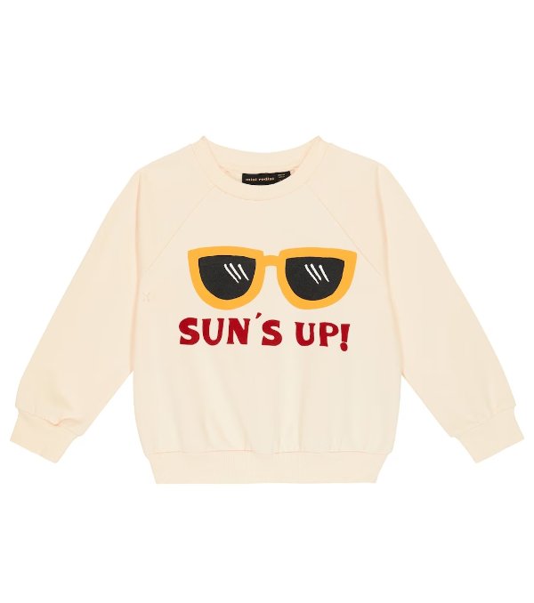 Sun's Up cotton jersey sweatshirt