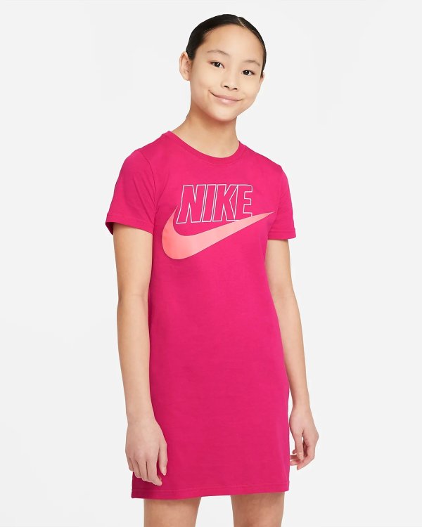 Sportswear Big Kids' (Girls') T-Shirt Dress..com