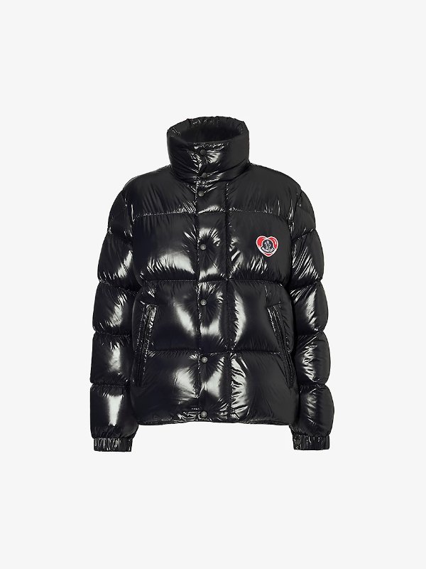 Misam logo-patch shell-down jacket