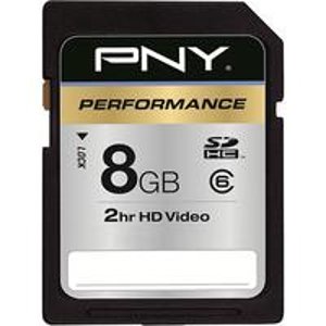 PNY 8GB Secure Digital High Capacity (SDHC) Class 6 Memory Card